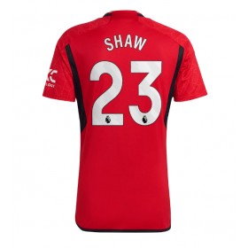 Manchester United Luke Shaw #23 Hemmakläder 2023-24 Kortärmad